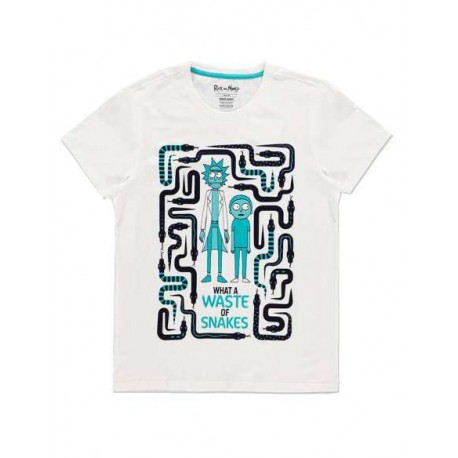 Camiseta RICK & MORTY - Waste of Snakes (S)