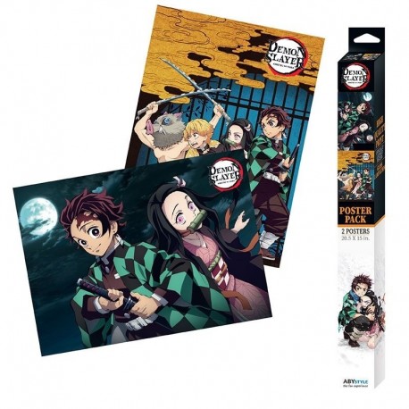 DEMON SLAYER - Set 2 posters - 52x38 cm