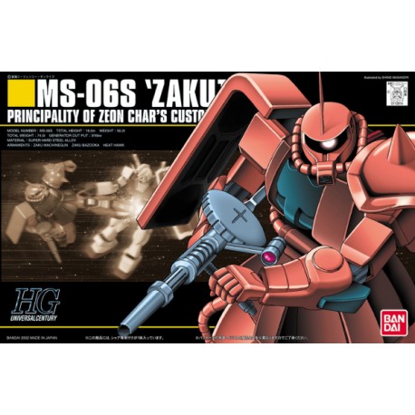 Maqueta GUNDAM - MS-06S Zaku II - Gunpla HGUC - 1/144