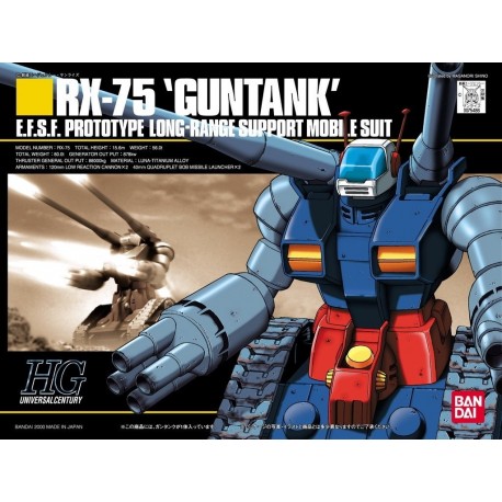 Maqueta GUNDAM - RX-75 Guntank E.F.S.F. - Gunpla HGUC - 1/144