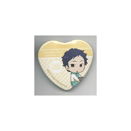 CHAPA Ensemble Stars! - YUZURU FUSHIMI -  Trading Heart Gata Can Badge Yumeno Saki Cook ver.