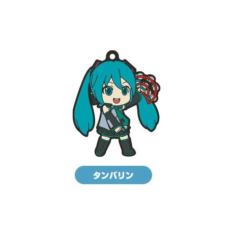 Vocaloid - HATSUNE MIKU (Tambourine) - Capsule Rubber Keychain