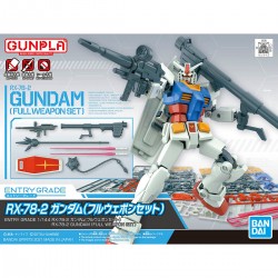Maqueta GUNDAM - Gundam RX-78-2 (Full Weapon Set) - Gunpla EG - 1/144