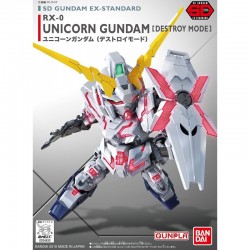 Maqueta SD GUNDAM EX-STANDARD - Unicorn Gundam [Destroy Mode] - 8 cm