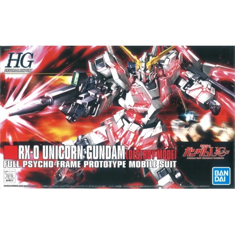 Maqueta GUNDAM - Unicorn Gundam [Destroy Mode] - Gunpla HGUC - 1/144