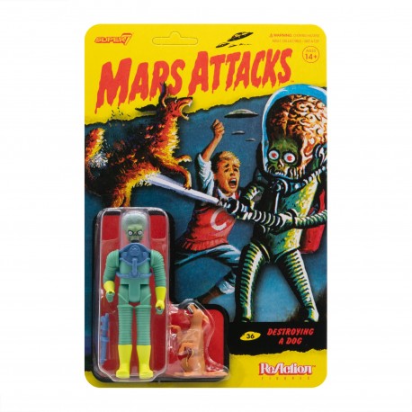 MARS ATTACKS - Destroying A Dog - Super7 ReAction Figure