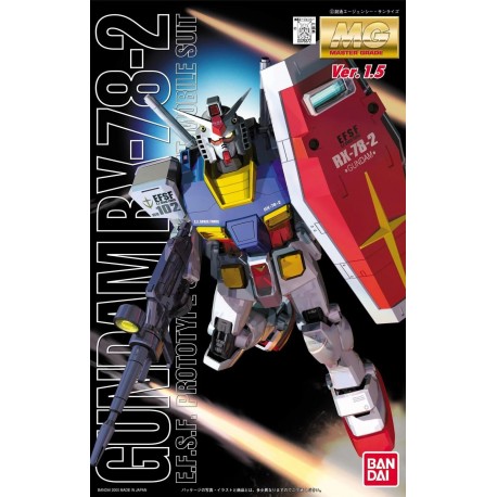 Maqueta GUNDAM - RX-78-2 Gundam (Ver. 1.5) - Gunpla MG - 1/100