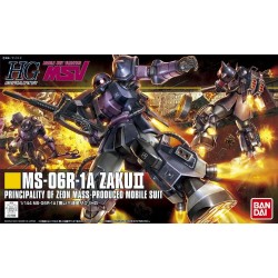 Maqueta GUNDAM - Zaku II (Black Tri-Stars Custom) - Gunpla HGUC - 1/144
