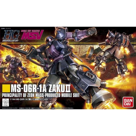Maqueta GUNDAM - Zaku II (Black Tri-Stars Custom) - Gunpla HGUC - 1/144