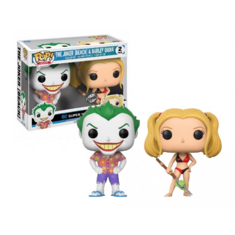 POP - THE JOKER (Beach) & HARLEY QUINN - Pack - EXCLUSIVE