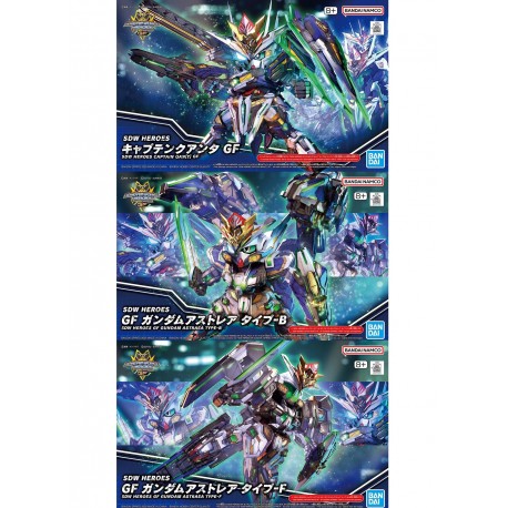 SDW HEROES - Captain Qan[T] GF + Gundam Astraea Type-B + Gundam Astraea Type-F