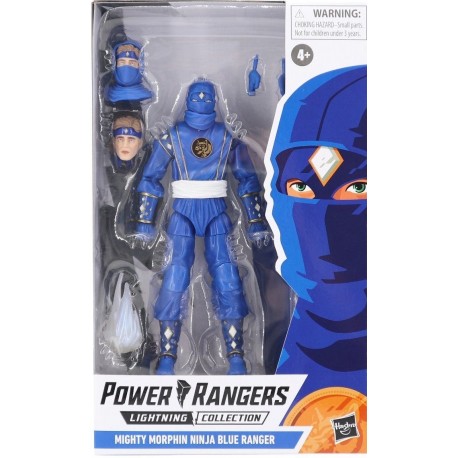Power Rangers - MIGHTY MORPHIN NINJA BLUE RANGER - Lightning Collection