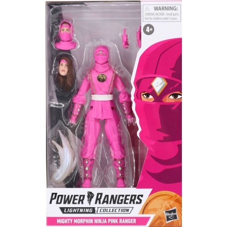 Power Rangers - MIGHTY MORPHIN NINJA PINK RANGER - Lightning Collection