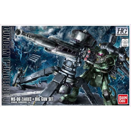 Maqueta GUNDAM - Zaku II & Big Gun Set (Thunderbolt Ver.) - Gunpla HGGT - 1/144