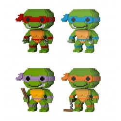 POP - Pack TORTUGAS NINJA (8-bit Pixel) - Funko - Ninja Turtles