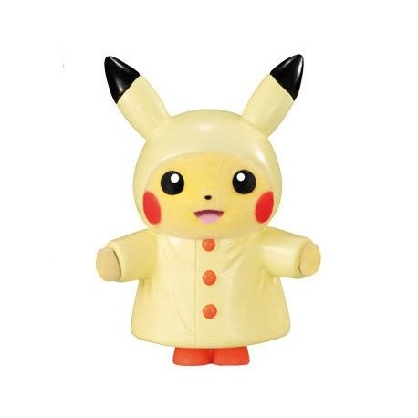 POKEMON - Pokemofu Doll - PIKACHU (Raincoat)
