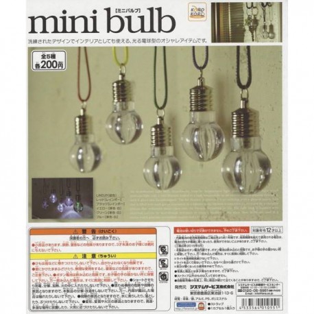 1 Gashapon - MINI BOMBILLA con luz